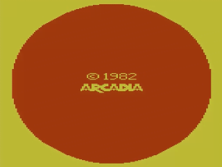 Communist Mutants from Space title screen for Atari 2600